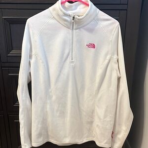 The North Face White Fleece Quarter-Zip